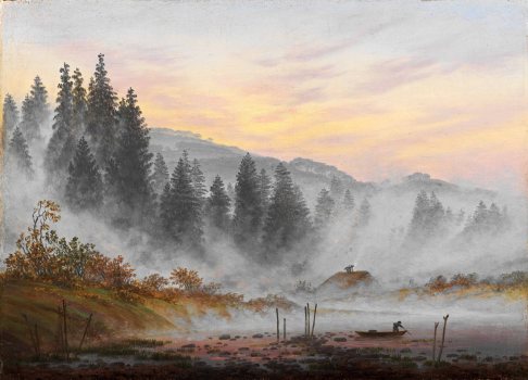 Caspar David Friedrich, Tageszeitenzyklus, in the morning.