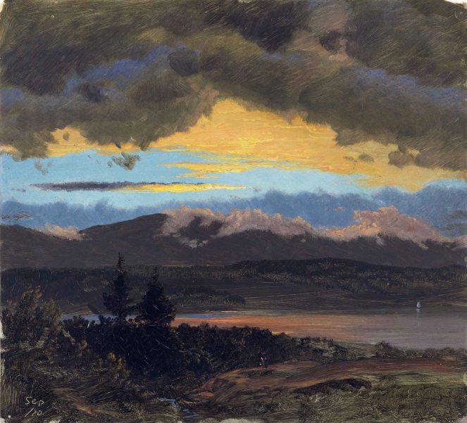 Frederic Edwin Church, Tramonto lungo la Hudson Valley (New York).