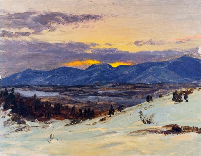 Frederic Edwin Church, Crepuscolo invernale in Olana.