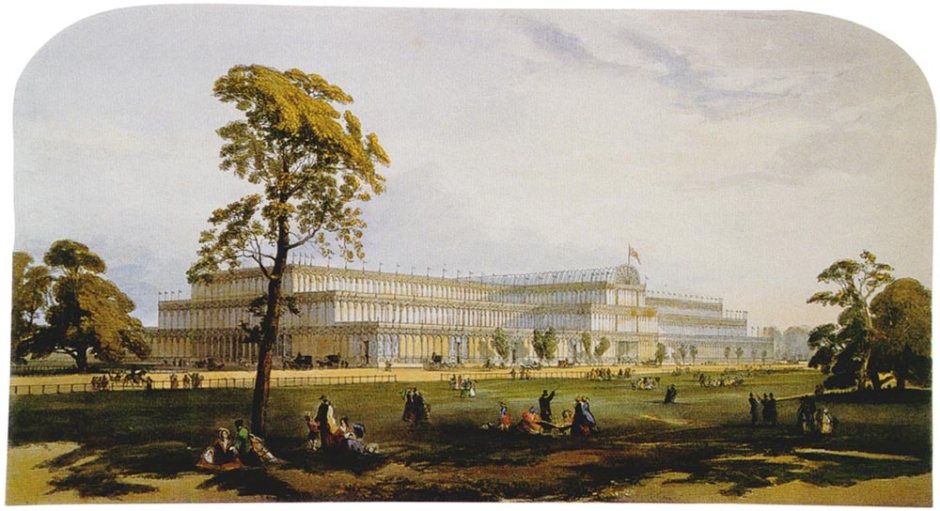 Great exhibition di Londra, 1851, particolare del Crystal Palace.