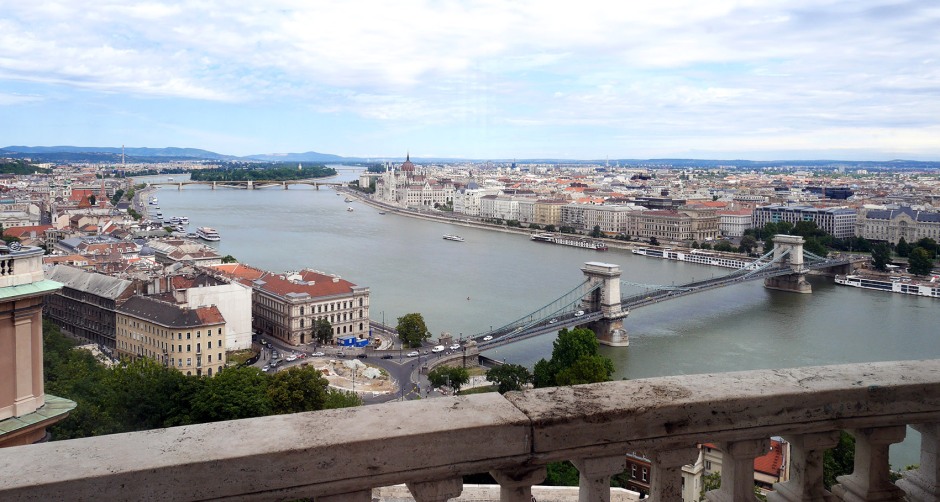 Budapest vista dalla cupola del Palazzo Reale.
