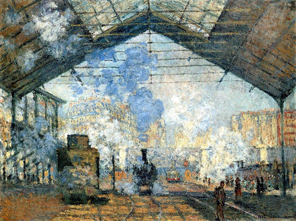 Claude Monet, la stazione di Saint-Lazare.
