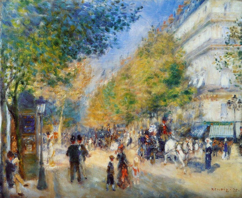 Pierre Auguste Renoir, Boulevard di Parigi.