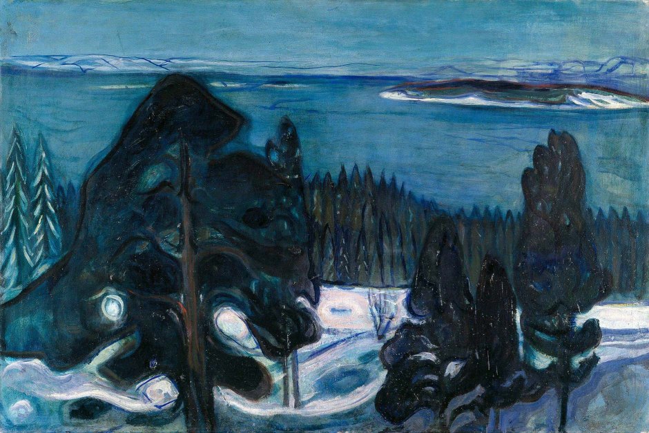 Edvard Munch, winter night
