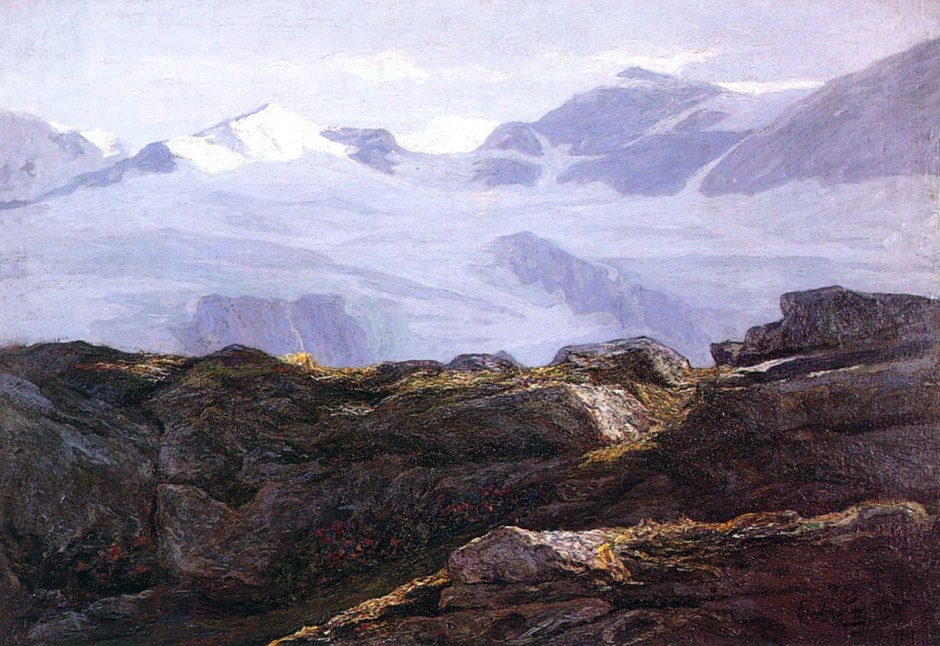 emilio longoni, ghiacciaio di cambrena