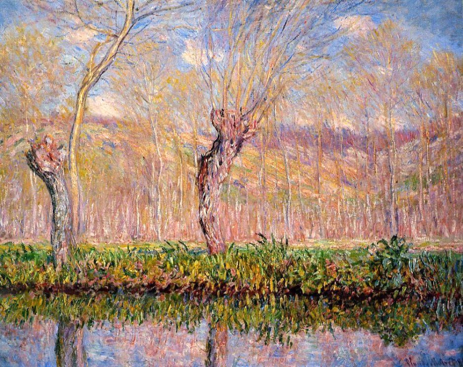 monet-The-Banks-of-the-River-Epte-in-Spring