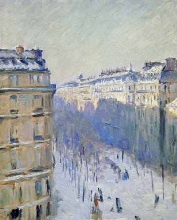 caillebotte-boulevard-haussmann-nella-neve