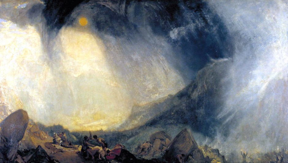 Snow Storm: Hannibal and his Army Crossing the Alps exhibited 1812 by Joseph Mallord William Turner 1775-1851
