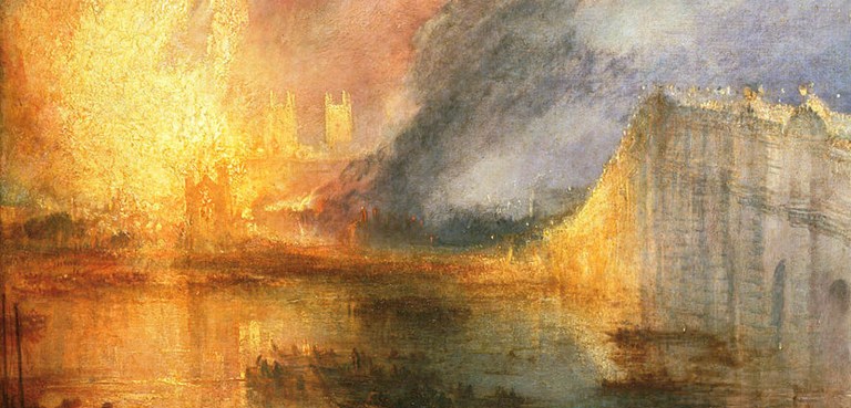 L’incendio delle Camere di J. M. W. Turner: la rivoluzione del colore e