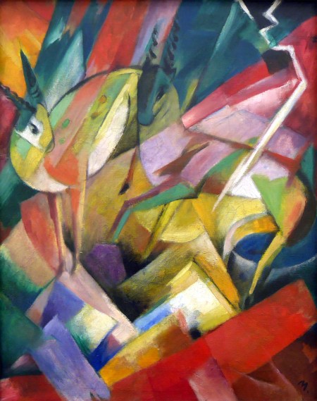 Franz Marc, Capre delle nevi, 1913.
