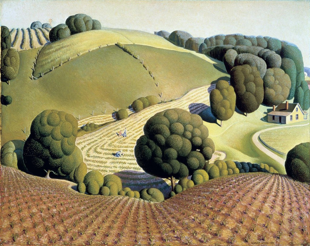 Grant Wood, Young corn, 1931