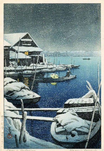 hasui SNOW AT MUKOJIMA