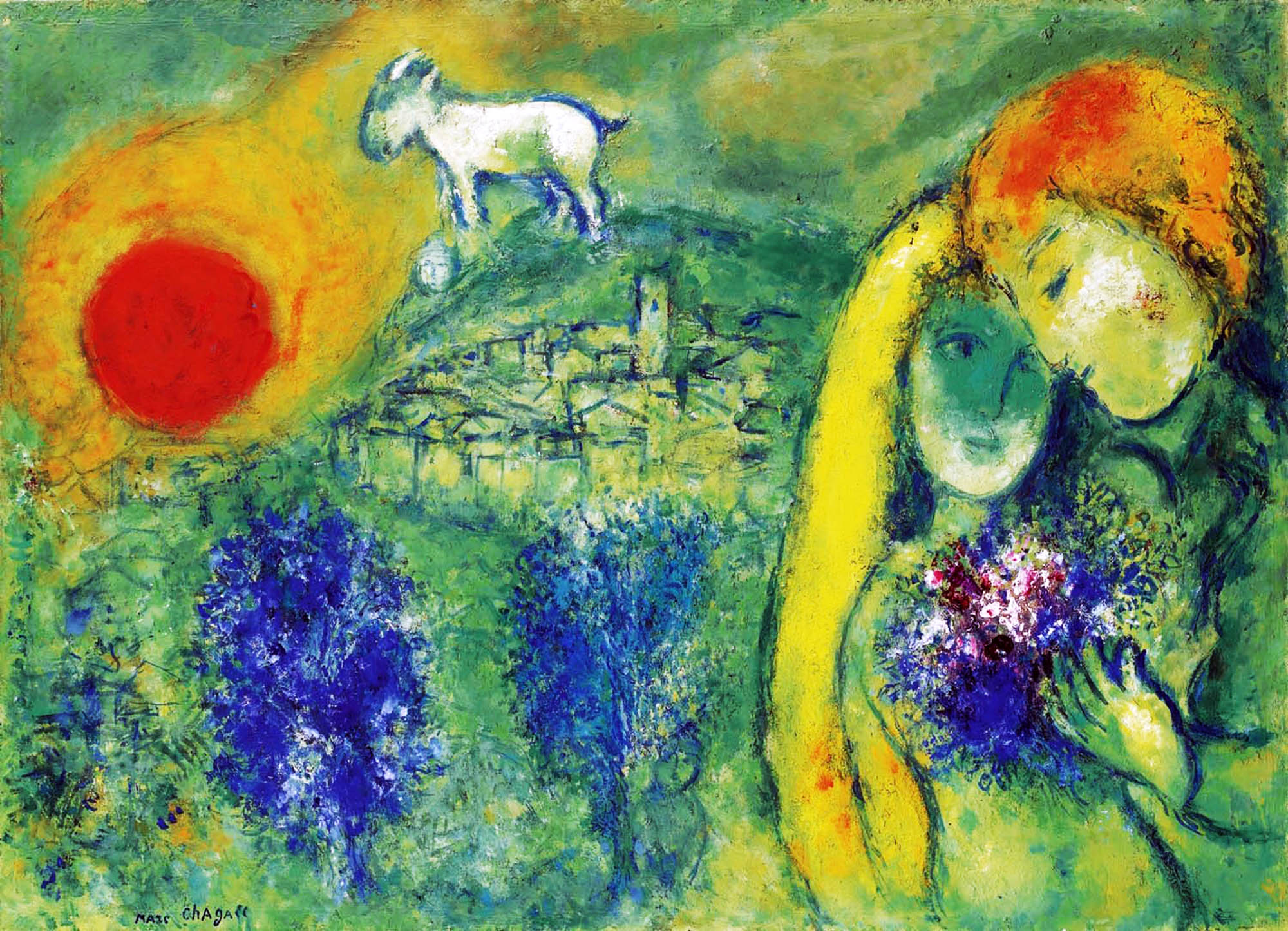 Marc-Chagall-The-Lovers-of-Vence