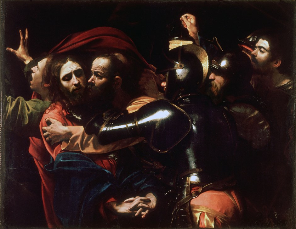 Caravaggio, la cattura di Cristo, 1602