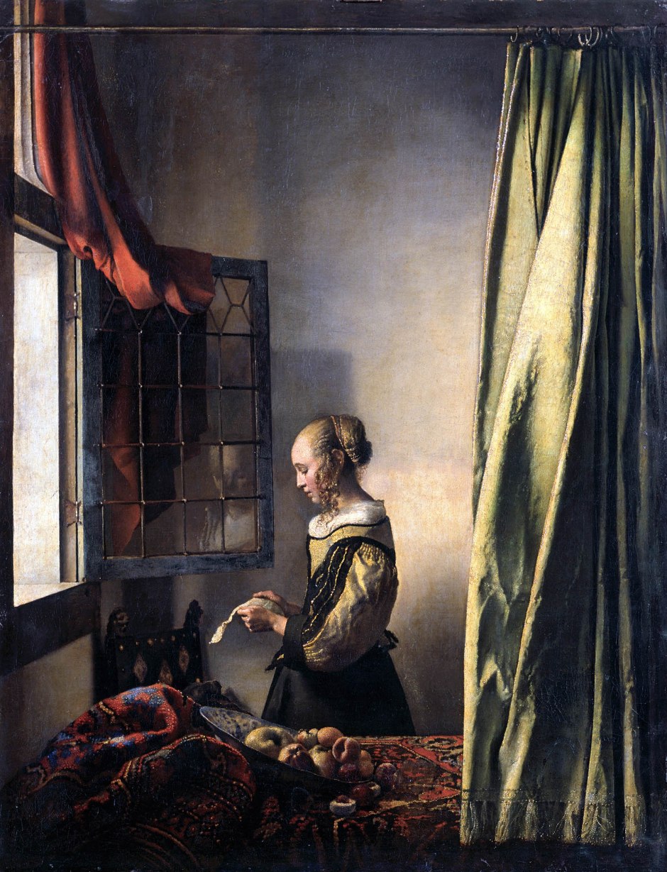 Johannes_Vermeer_Donna che legge una lettera davanti alla finestra-1657