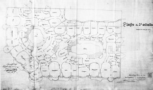 Antoni Gaudi casa Milà la Pedrera pianta img