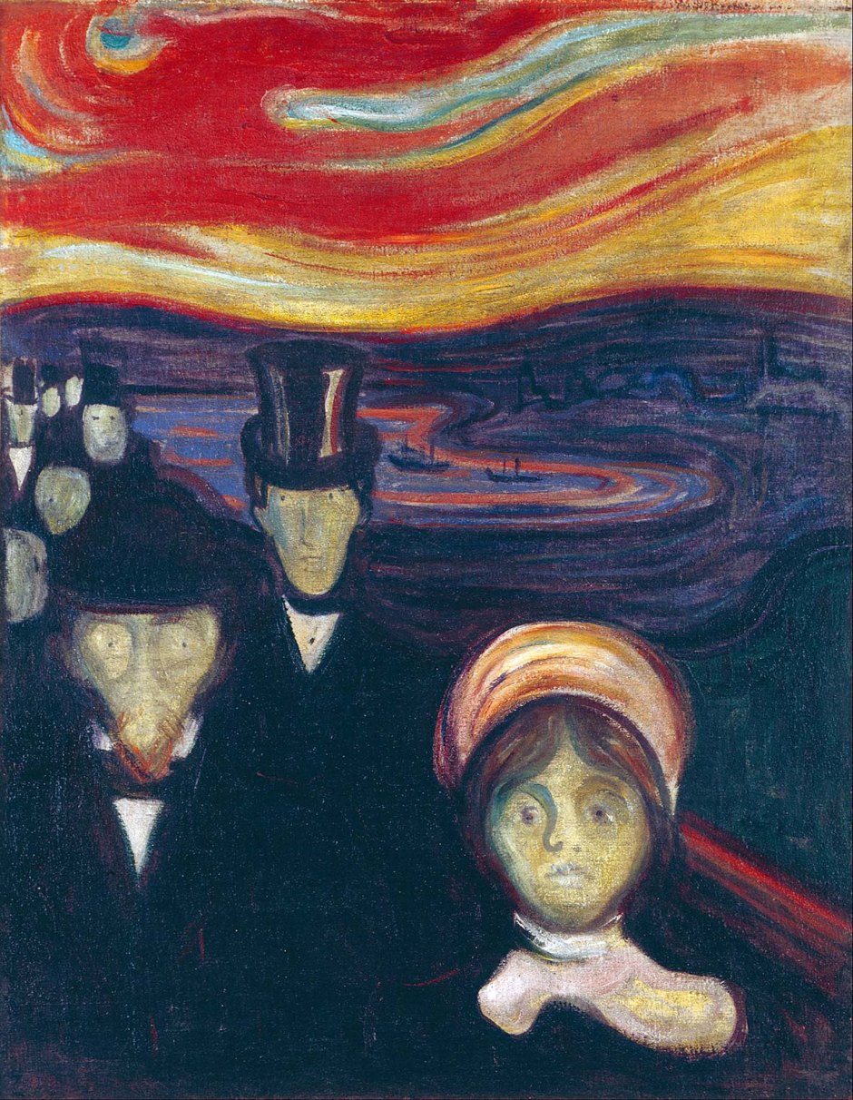 Edvard Munch, Angoscia, 1894