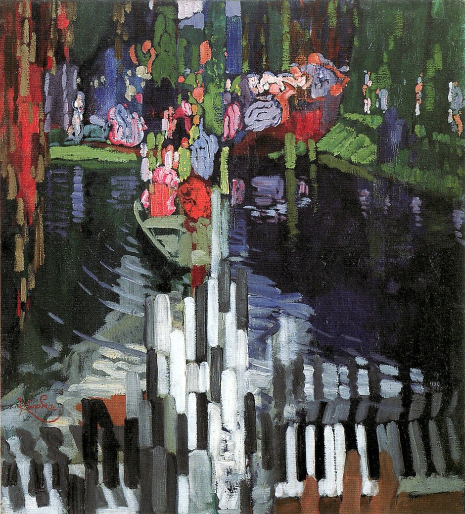 Frantisek Kupka, Tasti di pianoforte/Lago, 1905