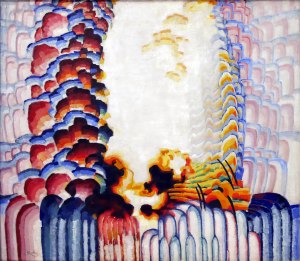 Frantisek Kupka, Scheletro blu II, 1920-21