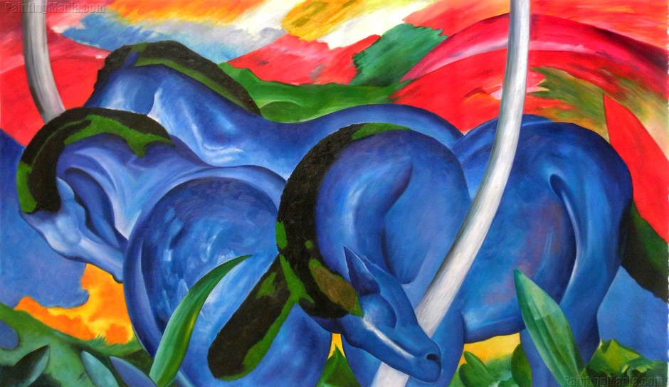 Franz Marc, Cavalli azzurri, 1911