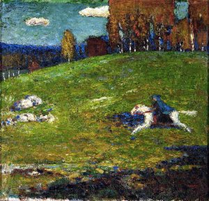 Vassily Kandinsky,Il cavaliere azzurro, 1903