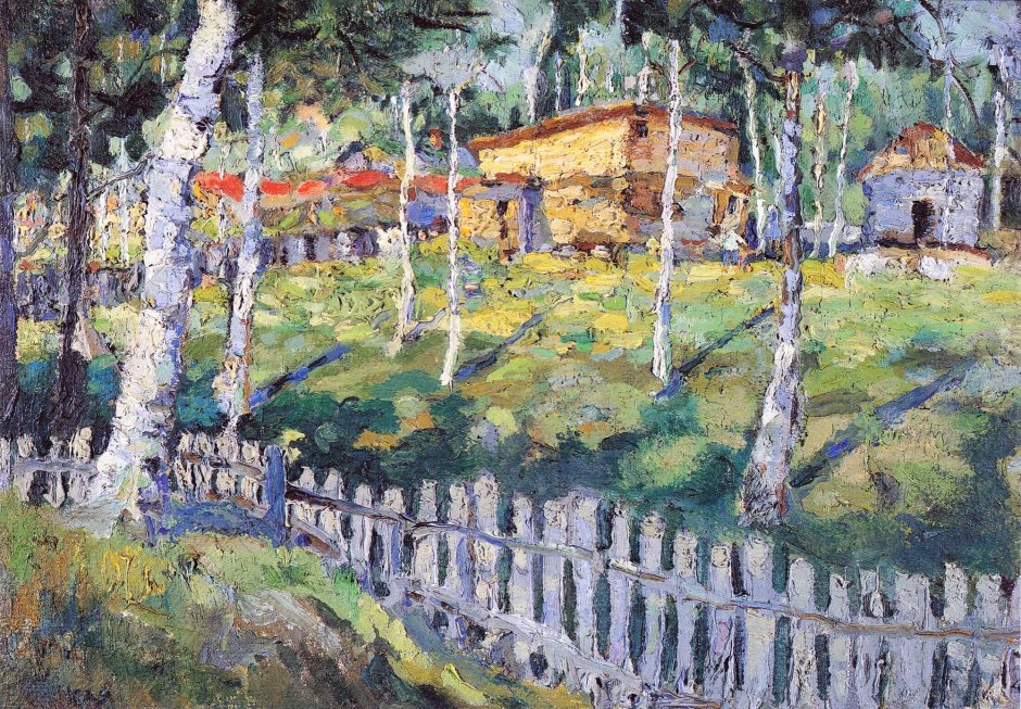Kazimir Malevic, Bosco di betulle, 1925-30 (su base 1905)