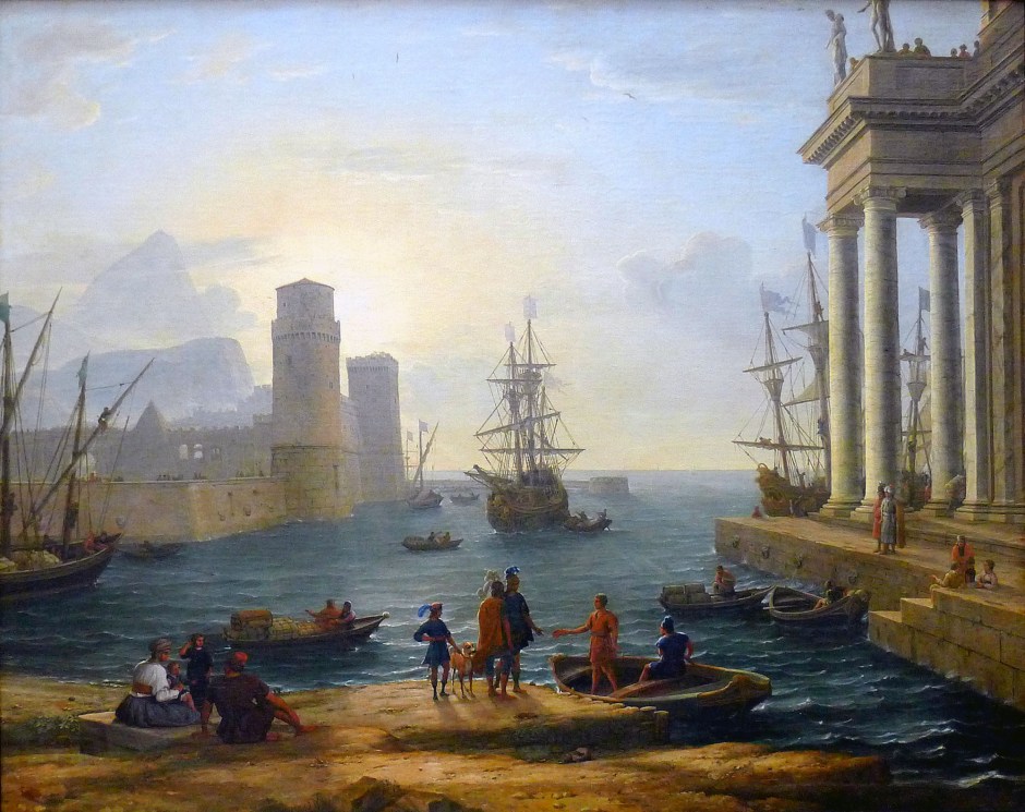 Claude Lorrain, L'imbarco di Ulisse, 1646