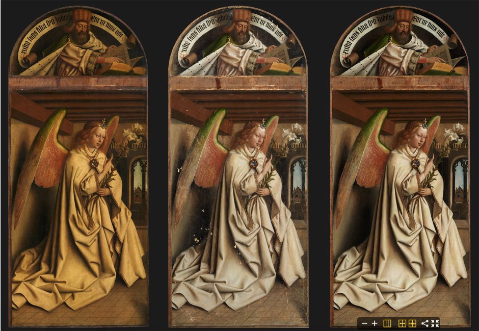 Hubert e Jan Van Eyck, Polittico dell'Agnello Mistico, Annunciazione