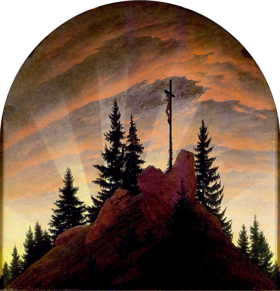 Caspar David Friedrich, Croce sui monti, 1807-08