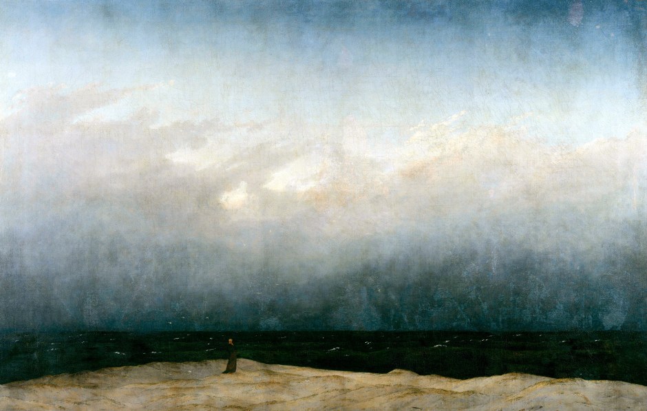 Caspar David Friedrich, Il monaco in riva al mare, 1808-10