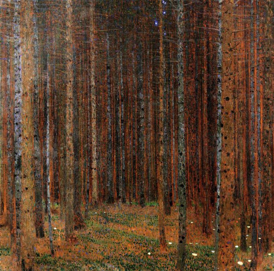 Gustav Klimt, Bosco di abeti, 1901