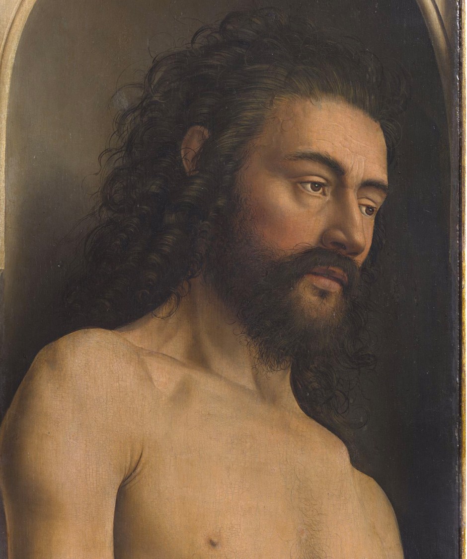 Jan Van Eyck, Polittico dell'Agnello mistico, Adamo, 1432
