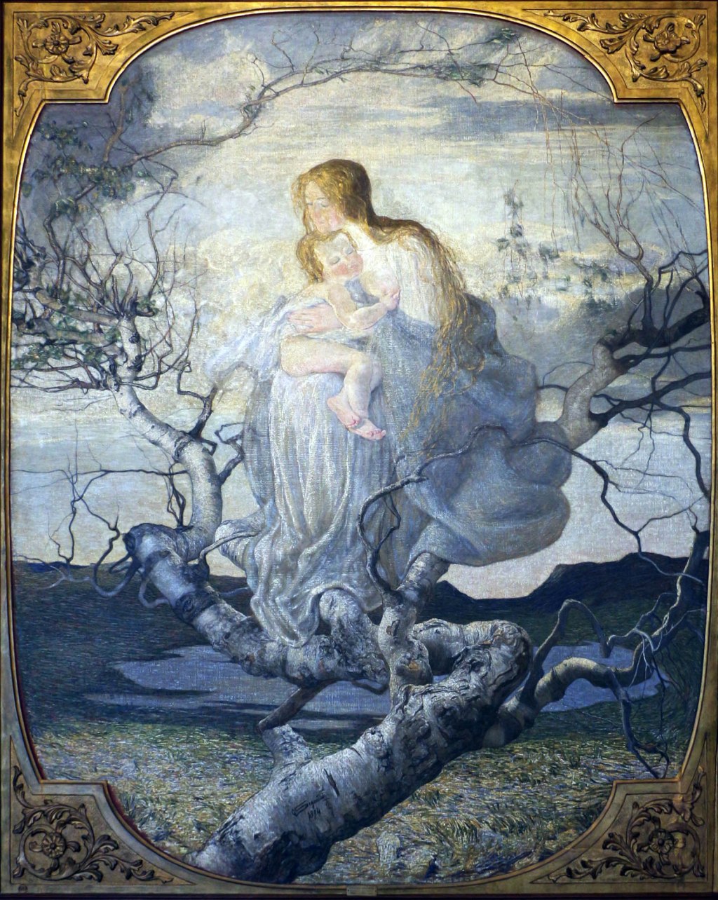 Segantini quadro L'angelo della vita