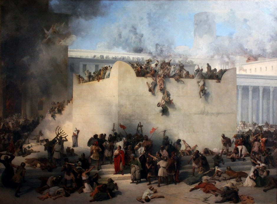 francesco hayez, distruzione del tempio di gerusalemme, 1867