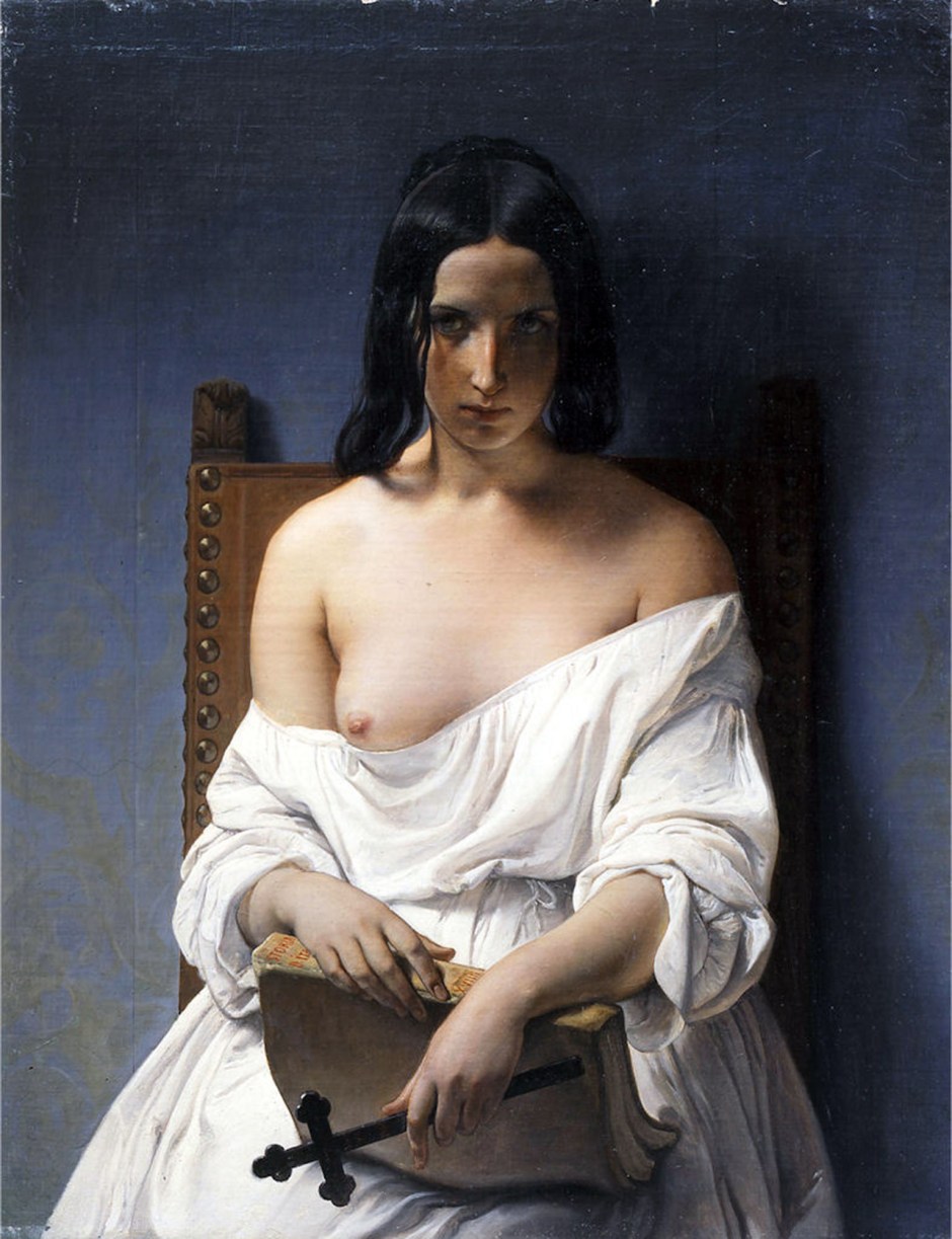 francesco hayez, meditazione, italia, 1848