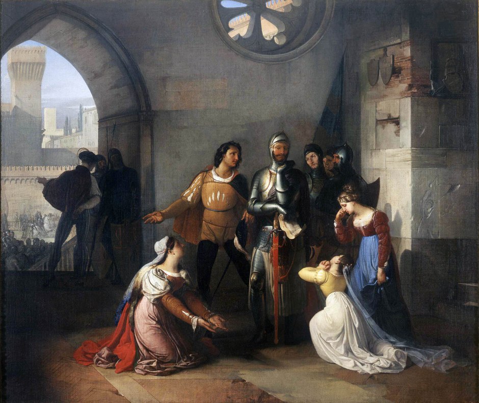 francesco hayez, pietro rossi prigioniero degli scaligeri, 1818-20