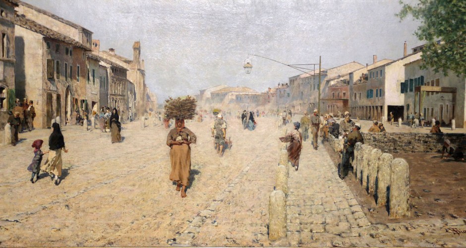 telemaco signorini,sobborgo di porta adriana a ravenna, 1875