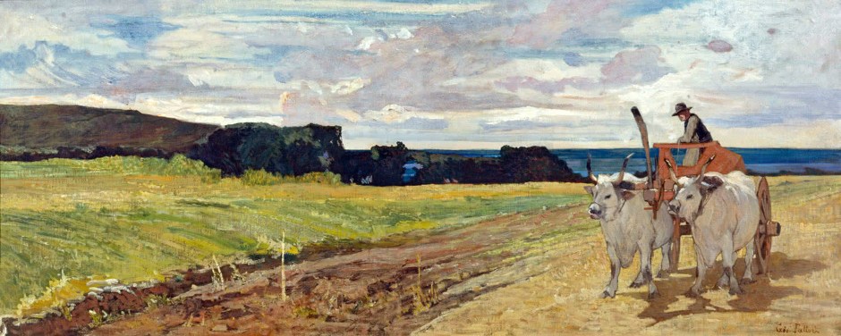 Giovanni Fattori, Bovi al carro, 1867