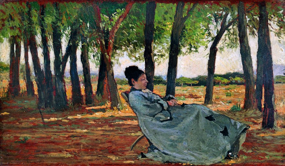 Giovanni Fattori, La signora Teresa Fabbrini a Castiglioncello, 1867