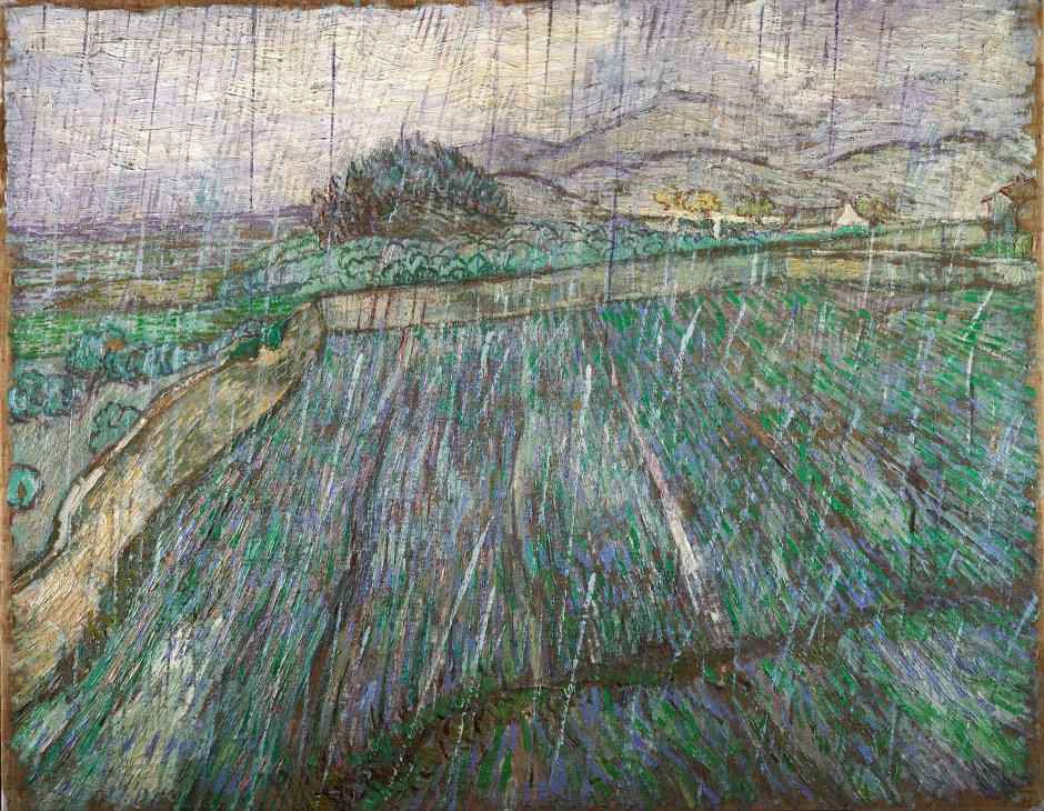 Vincent Van Gogh, Campo di grano sotto la pioggia