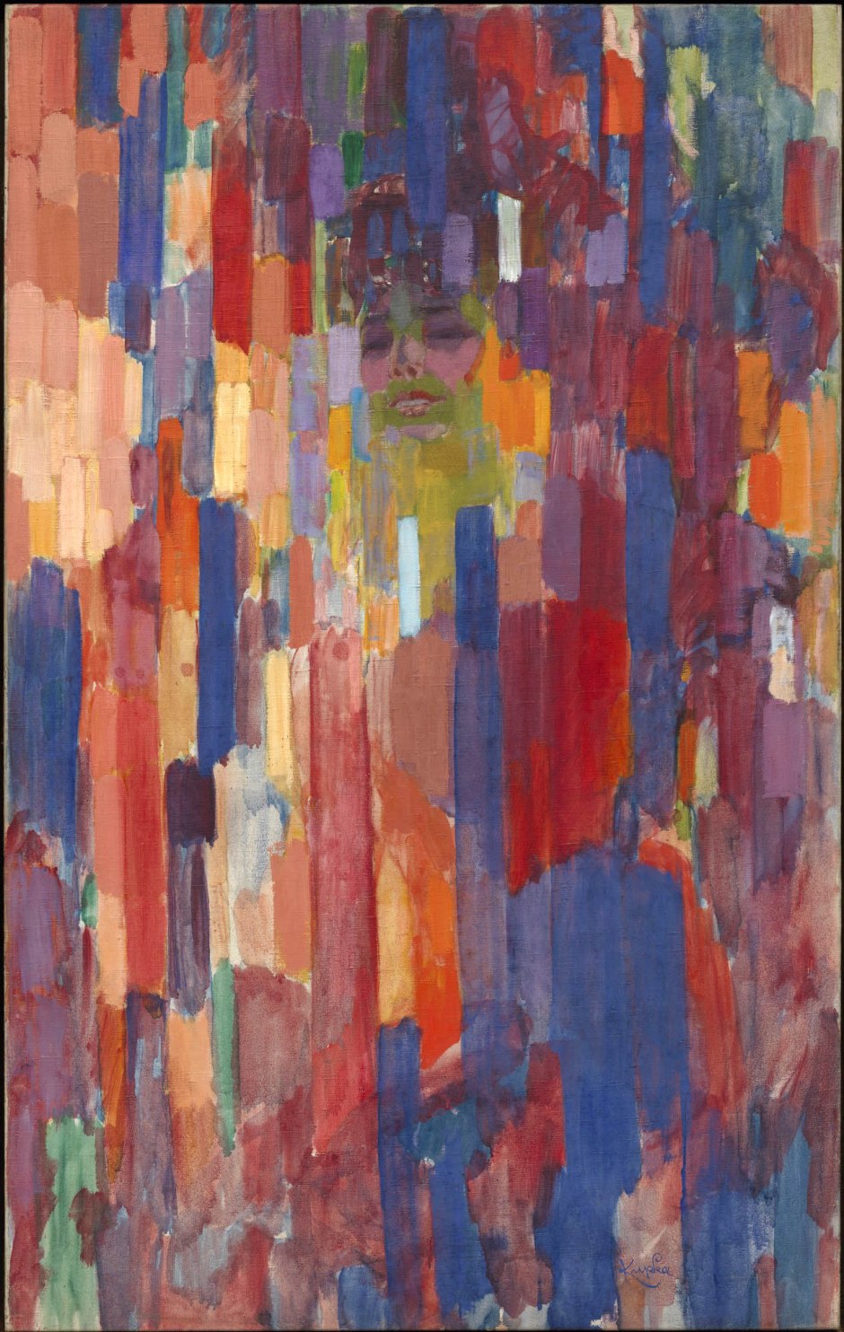 Frantisek Kupka, Madame Kupka tra verticali, 1910-11