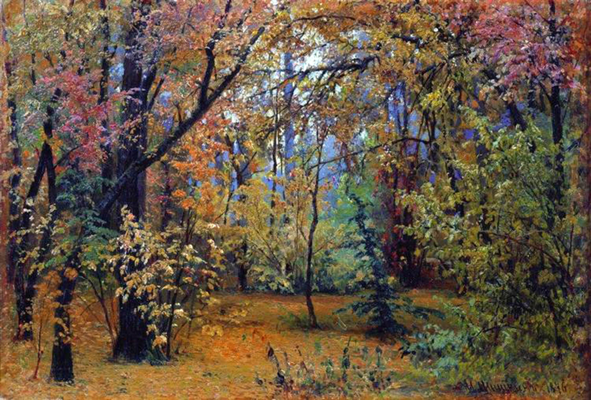 Ivan Ivanovič Šhišhkin, Foresta in autunno, 1876