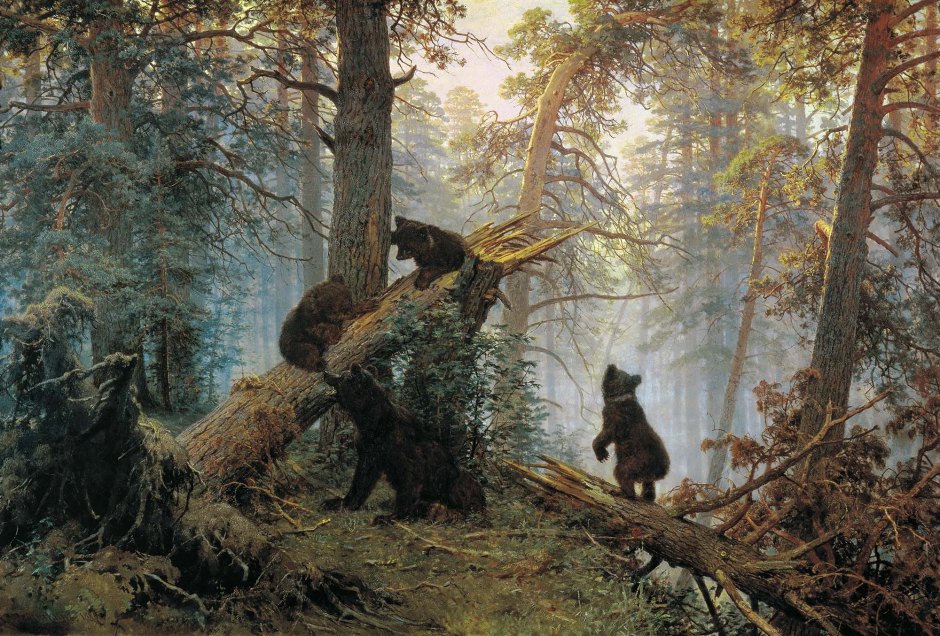 Ivan Shishkin, Mattino in una pineta, 1886