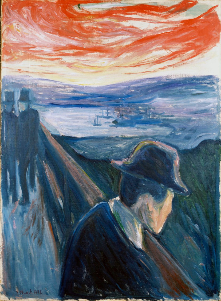 Edvard Munch quadro Disperazione 1892