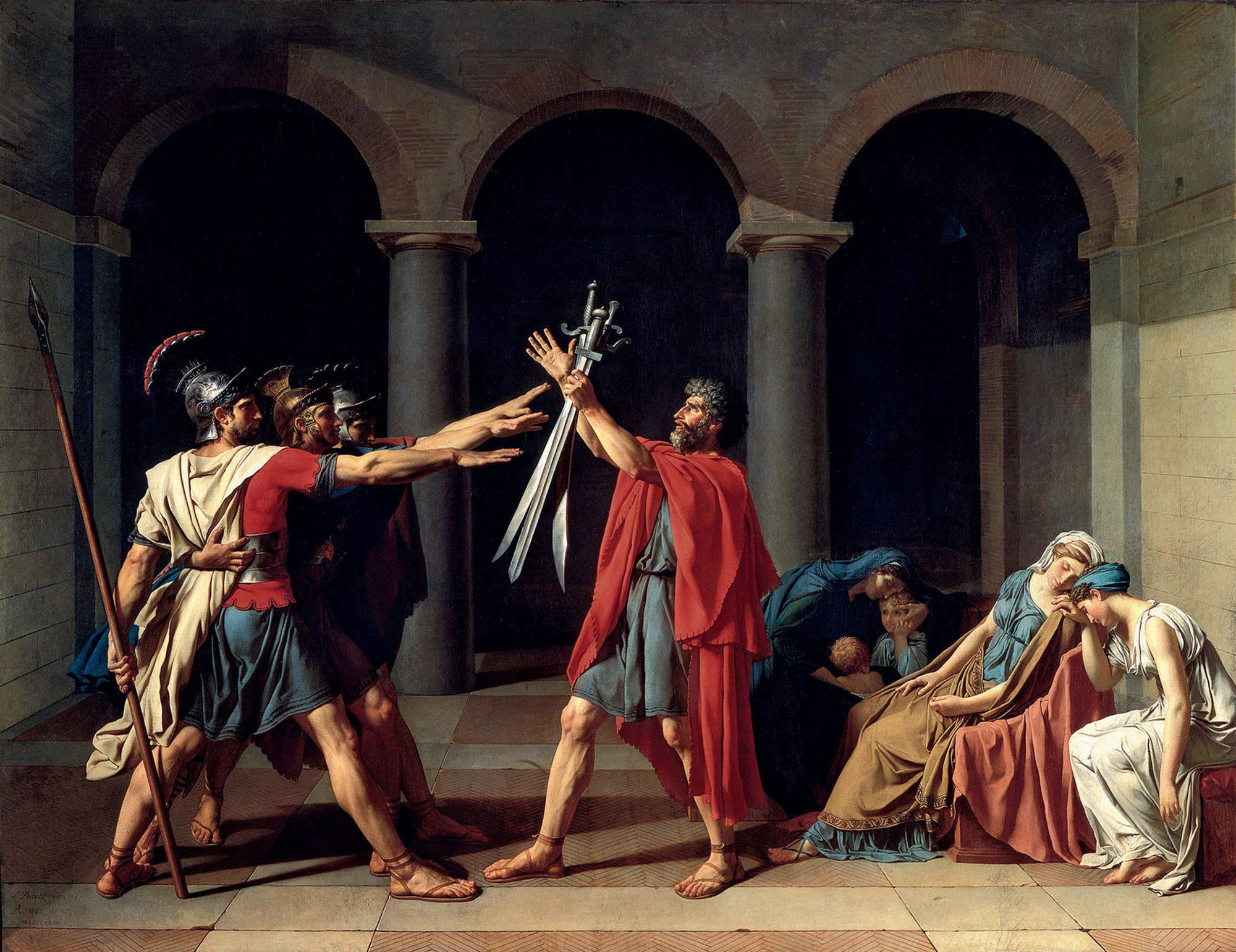 Jacques-Louis David, Il giuramento degli Orazi, 1784-85