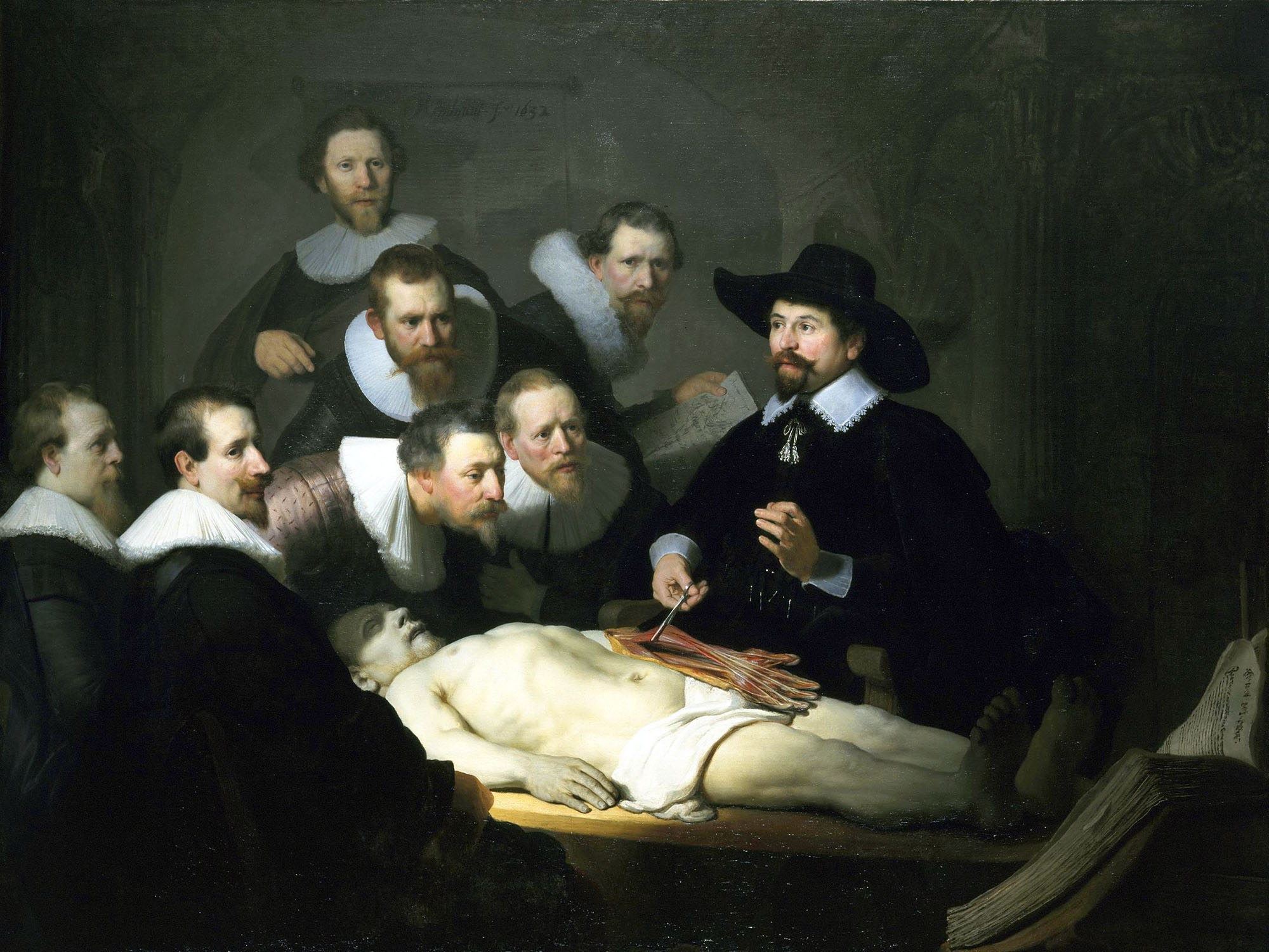 Rembrandt, Lezione di anatomia del dottor Tulp, 1632