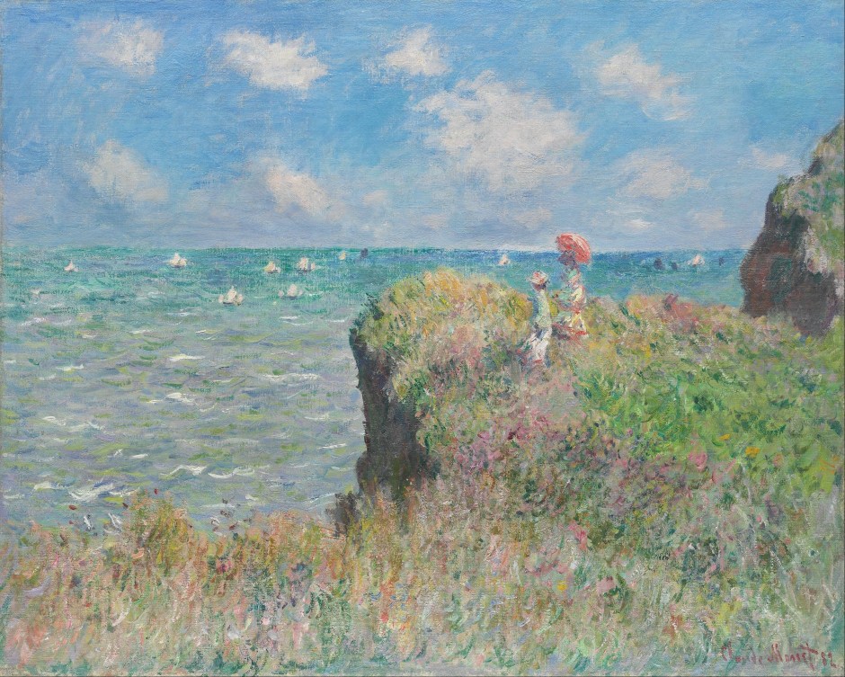 Claude Monet, Passeggiata sulla scogliera a Pourville, 1882