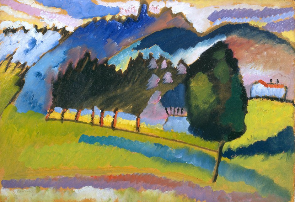 Vassily Kandinsky, Paesaggio con colline ondeggianti, 1910